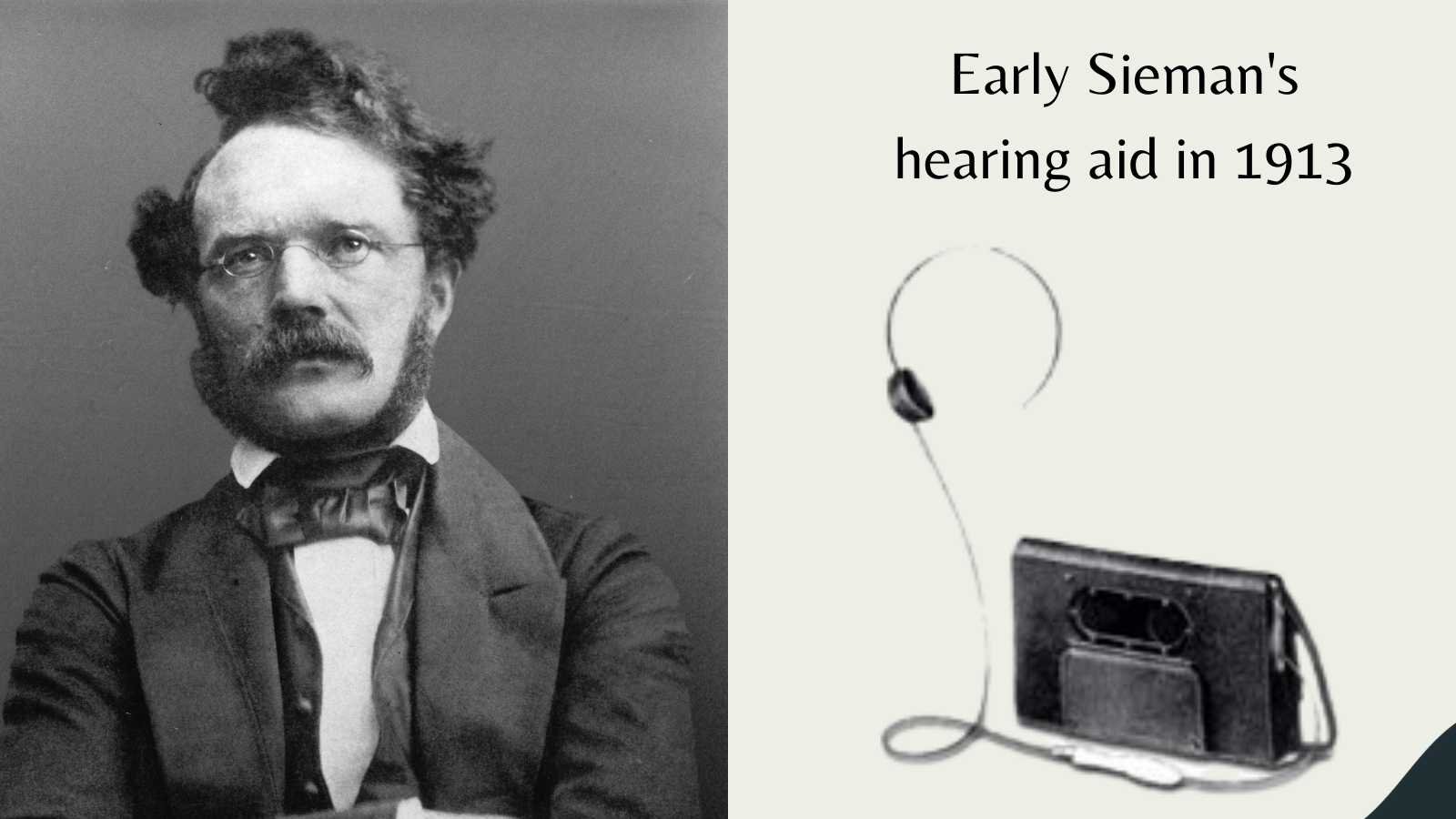 First Sieman's hearing aid and Sieman's founder
