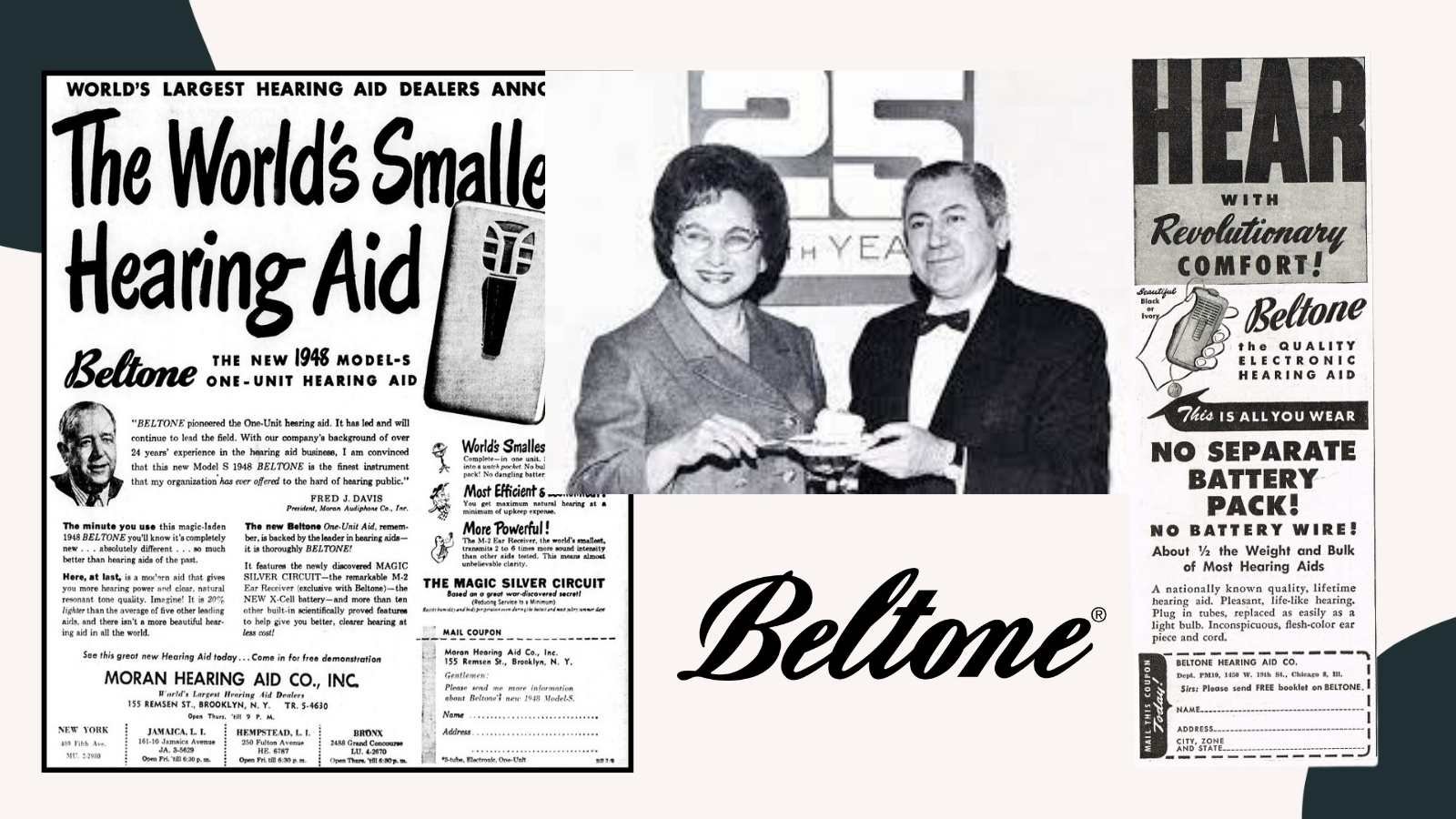 Beltone advertisements through the years