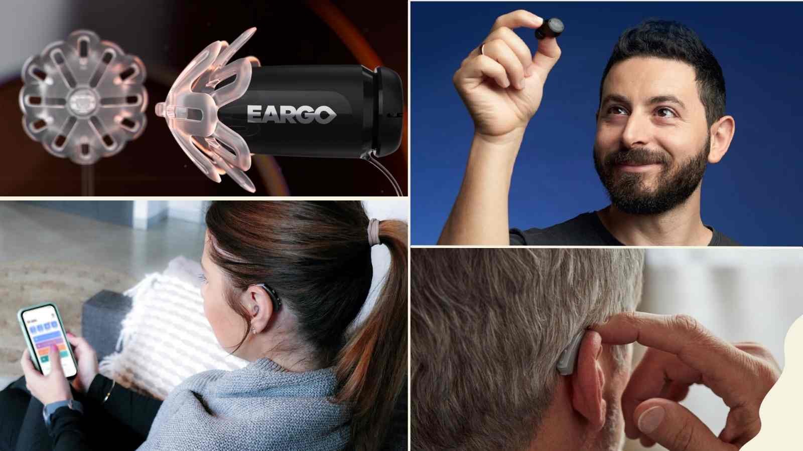 Images of various over-the-counter hearing aids