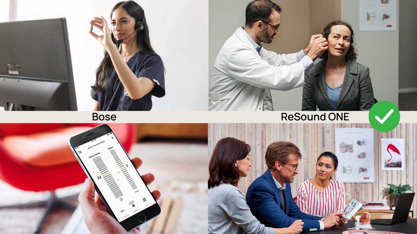 Image of Lexie care for Bose hearing aids and audiologists fitting ReSound hearing aids