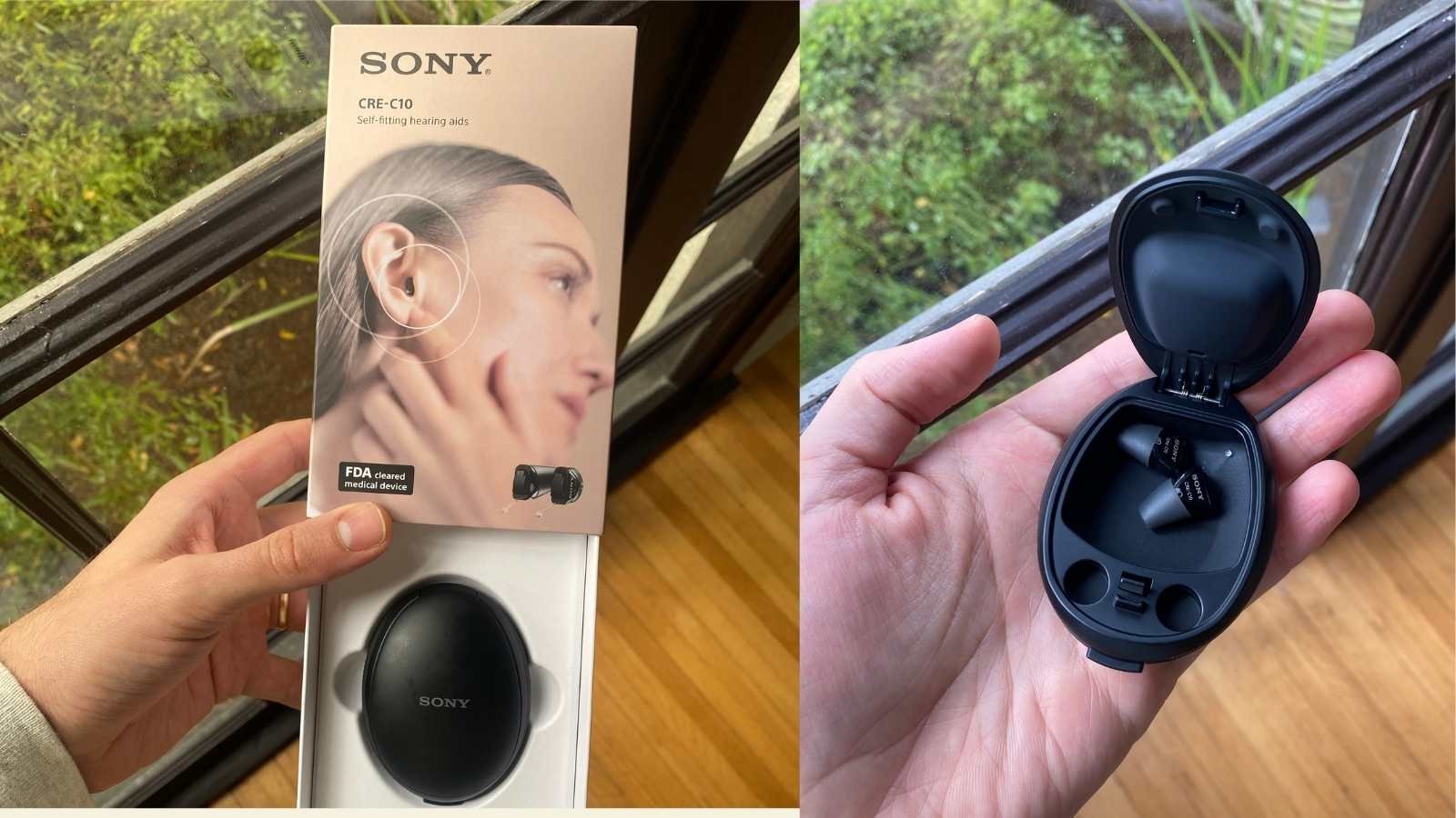 Sony CRE-C10 hearing aid unboxing